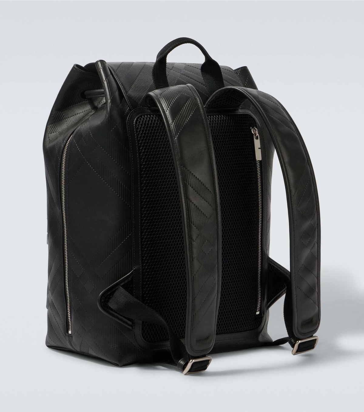 Burberry Burberry Check leather backpack