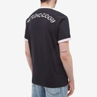 Fred Perry x Raf Simons Contrast Trim T-Shirt in Black