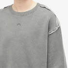 A-COLD-WALL* Men's Facade Crew Sweatshirt in Black Onyx