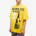 Raf Simons Men's Oversized Grand Fete T-Shirt in Yellow