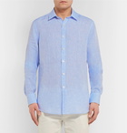 Canali - Linen Shirt - Men - Blue