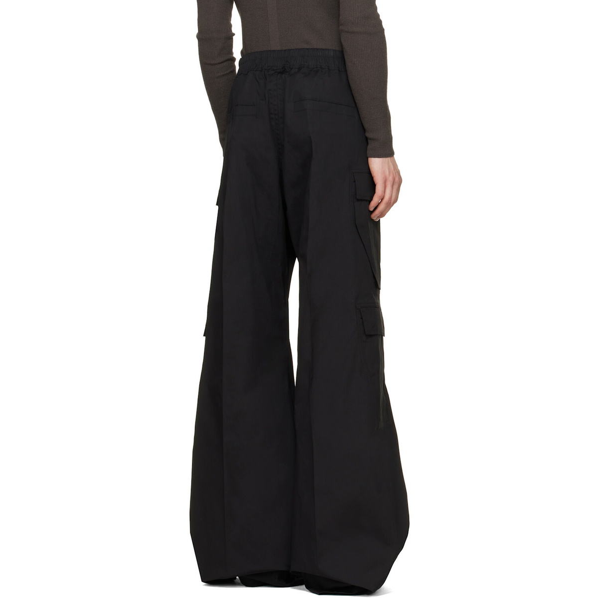 Rick Owens Black Tower Cargobelas Cargo Pants