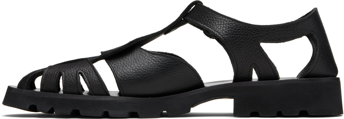HEREU Black Pesca Sport Grainy Sandals