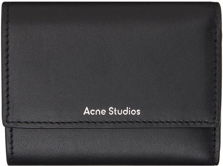 Photo: Acne Studios Black Trifold Leather Wallet