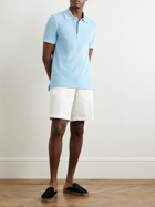 TOM FORD - Cotton-Blend Terry Polo Shirt - Blue