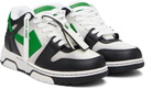 Off-White Black & Green 'Out Of Office' Calf Gradient Sneakers