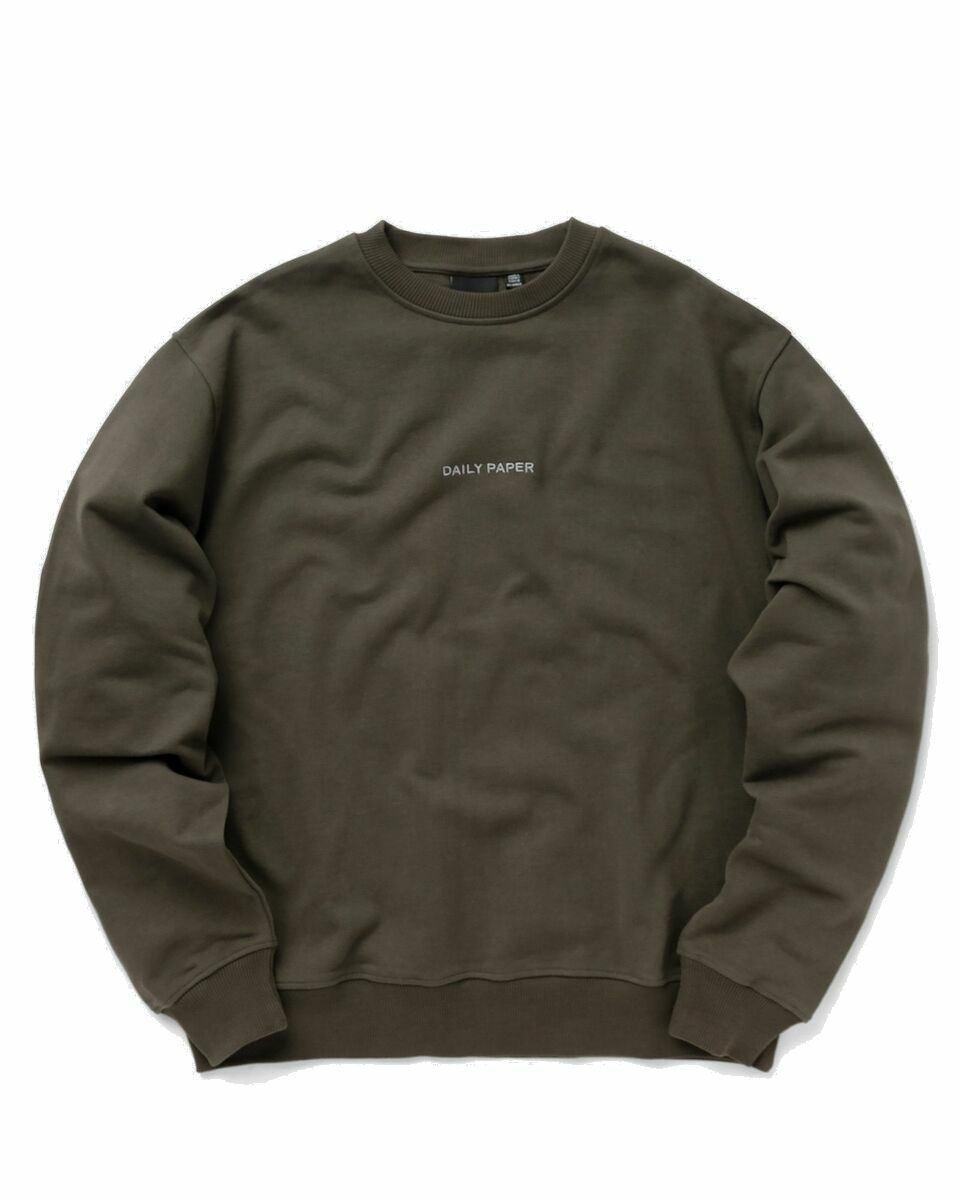 Photo: Daily Paper Shield Crowd Relaxed Sweater Green - Mens - Sweatshirts