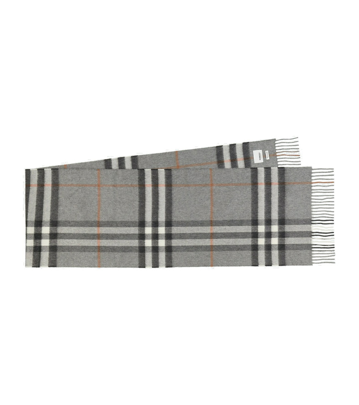 Photo: Burberry - Checked cashmere scarf