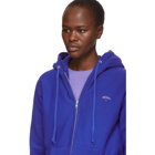 Noah NYC Blue Zip Front Hoodie