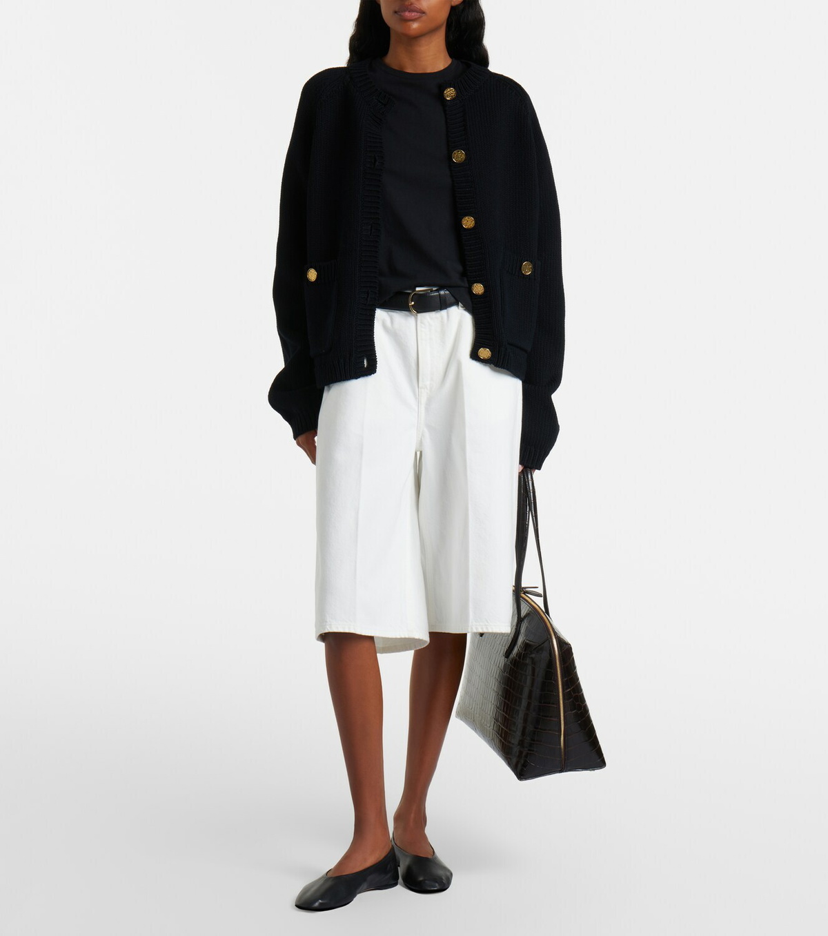 Toteme Leather ballet flats