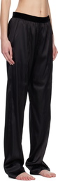 TOM FORD Black Stretch Silk Satin PJ Lounge Pants