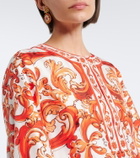 Dolce&Gabbana Majolica silk twill kaftan