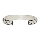 Saint Laurent Silver Rope Bracelet