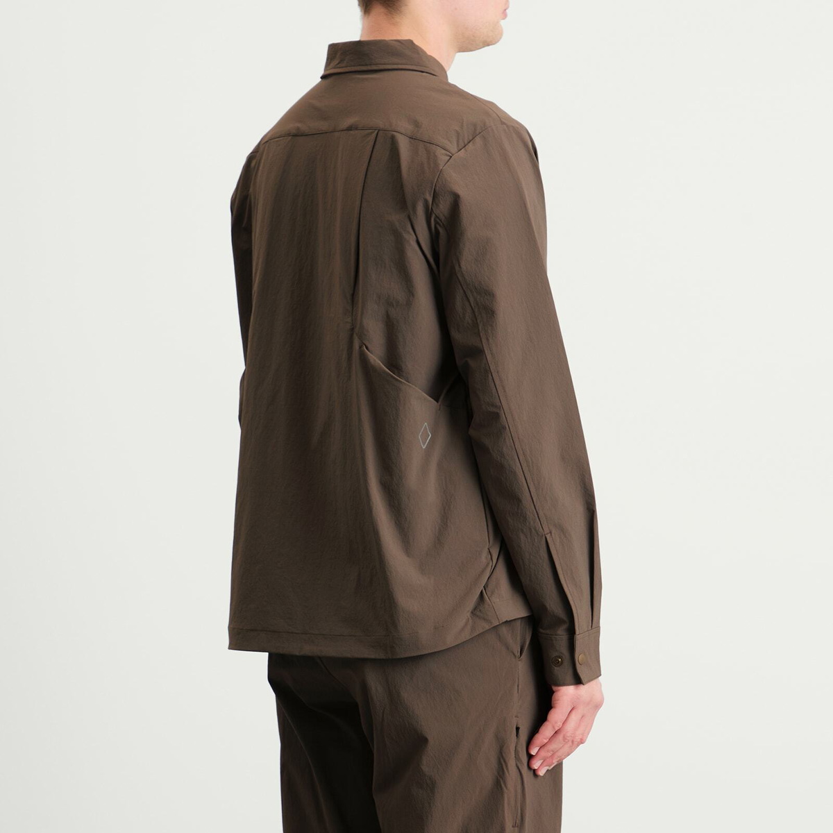 Pas Normal Studios Men's Off-Race Tech Overshirt in Ash Brown