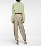 Loewe - Wide-leg silk pants
