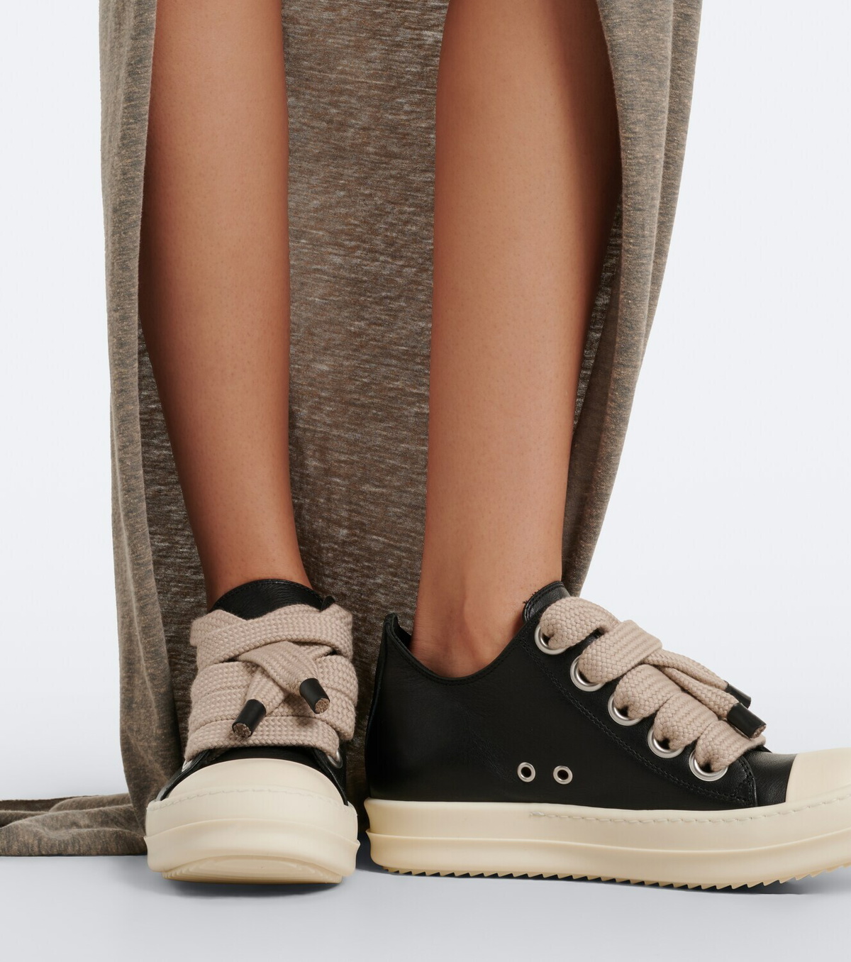 Rick Owens Jumbolace leather sneakers