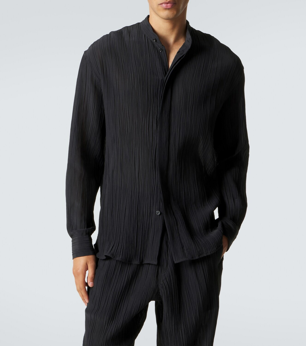 Umit Benan Bruce linen and cotton shirt