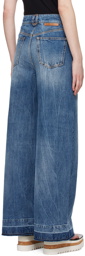 Stella McCartney Blue Slouchy Flared Jeans