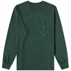 Polar Skate Co. Men's Long Sleeve Stroke Logo T-Shirt in Dark Green