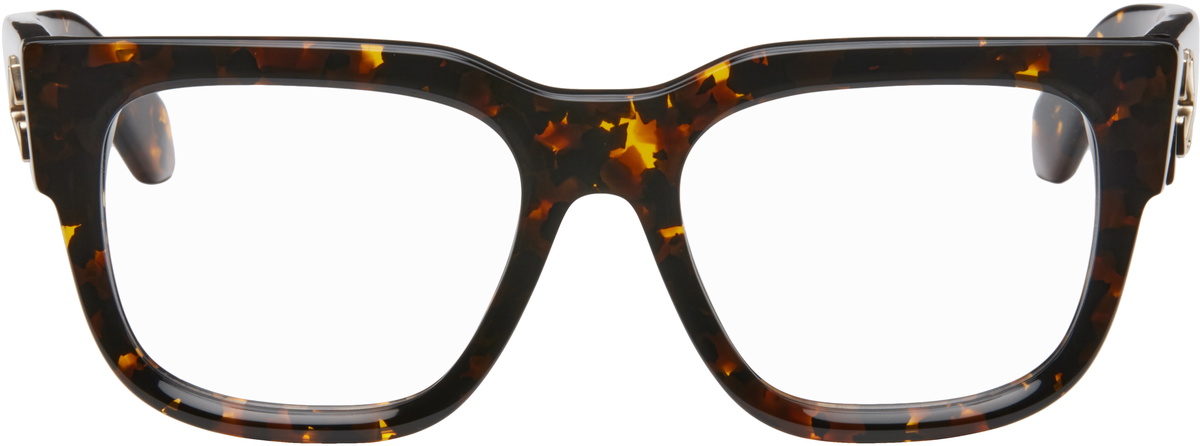 【送料&関税込】Off-White Eyewear Style 8c Glasses - Unisex Off-White Brown Style 8c Glasses Off-White