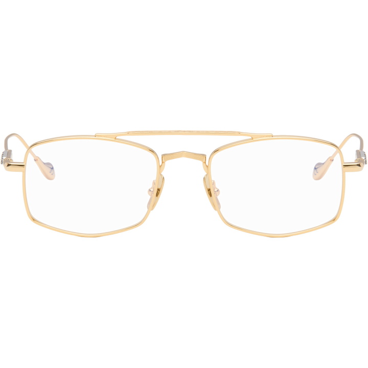 Photo: Cutler and Gross Gold The Great Frog Edition Bowie Rectangle Glasses