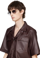 Cartier Gold Classic 'C de Cartier' Motif Sunglasses