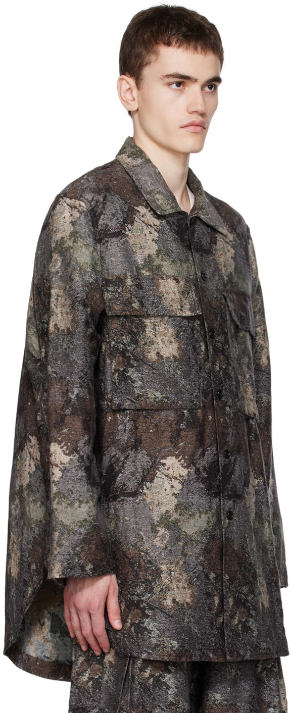 TAAKK Brown Jacquard Jacket TAAKK
