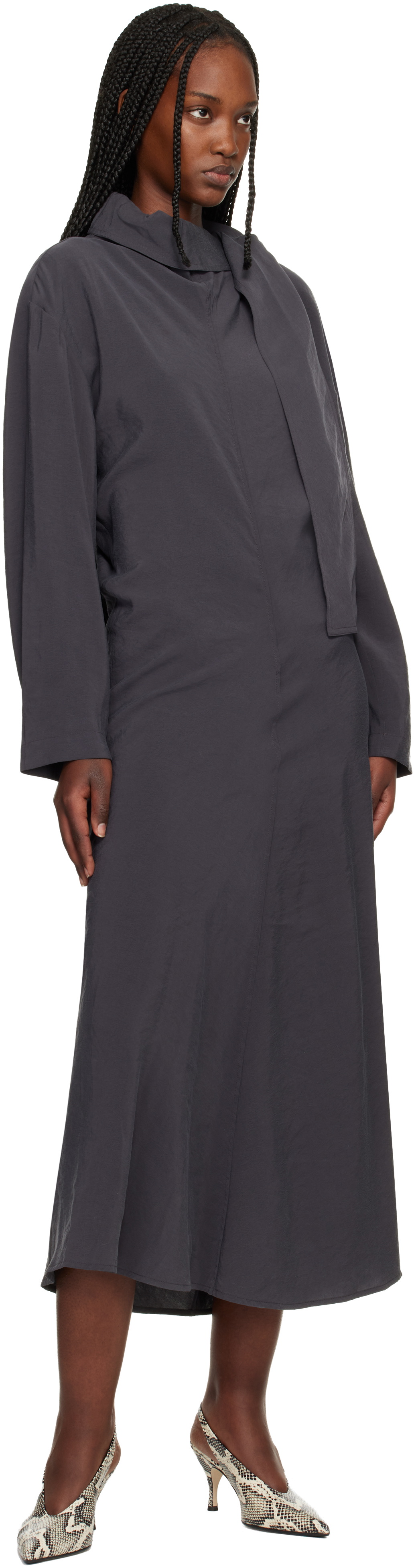 Studio Nicholson Gray Haria Midi Dress