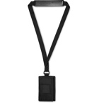 Acne Studios - Andreas Logo-Appliquéd Ripstop Cardholder with Lanyard - Black