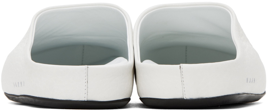 Marni Men’s FUSSBETT SABOT LOAFERS - WHITE Marni White Fussbett Sabot Loafers Marni main image 2