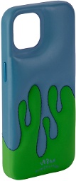 Urban Sophistication SSENSE Exclusive Blue & Green 'The Dripping Dough' iPhone 13 Case