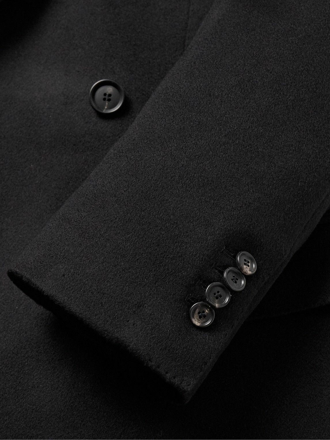 De Petrillo - Double-Breasted Cashmere-Felt Overcoat - Blue