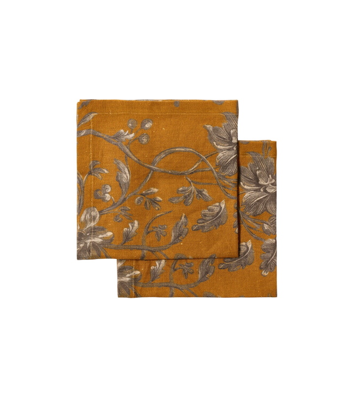 Photo: The House of Lyria Alocasia set of 2 linen and cotton napkins