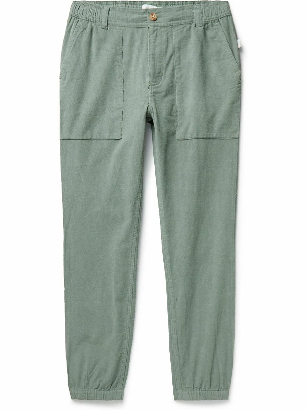 Photo: Onia - Tapered Cotton-Corduroy Trousers - Blue