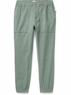 Onia - Tapered Cotton-Corduroy Trousers - Blue