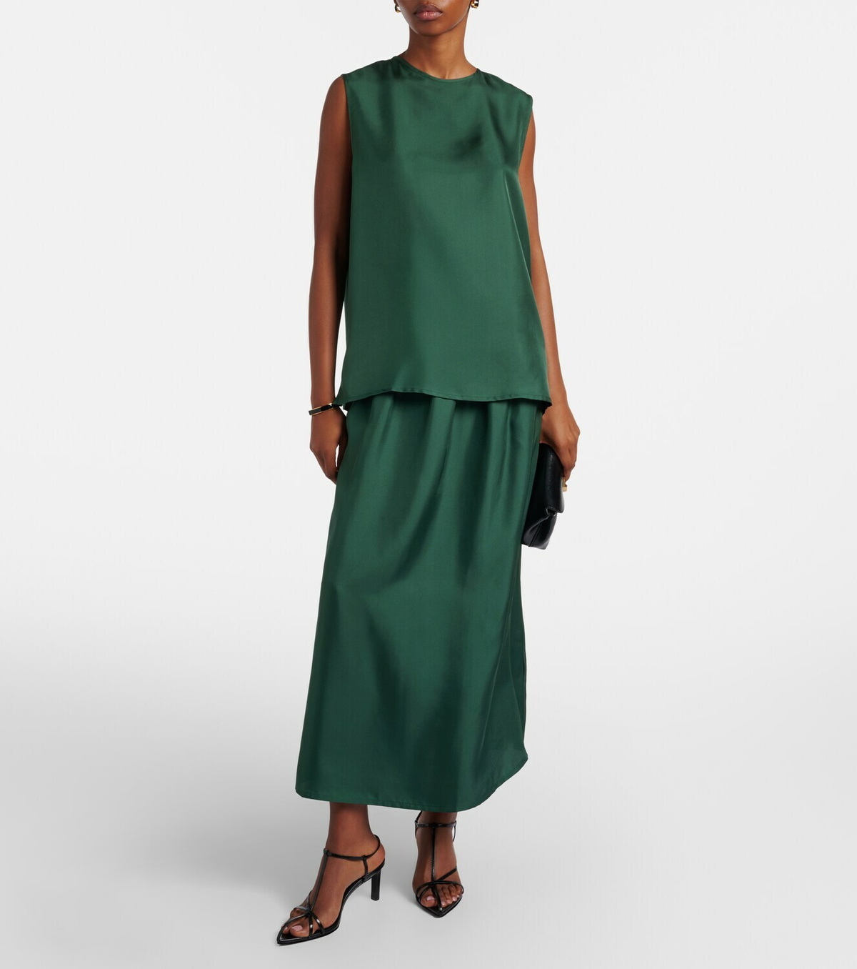 Asceno Trento silk twill tank top