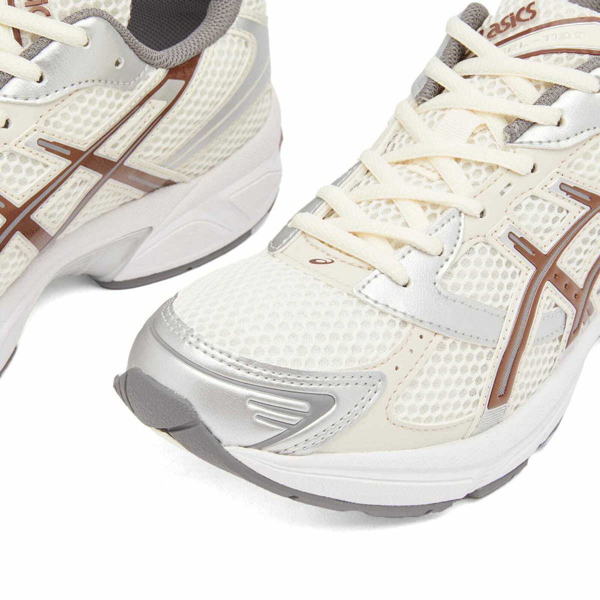 Asics Women's Gel-1130 in Cream/Reddish Brown