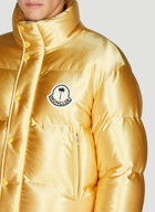 8 Moncler Palm Angels - Keon Puffer Jacket in Gold