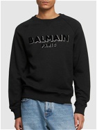 BALMAIN - Flocked & Foiled Logo Sweatshirt