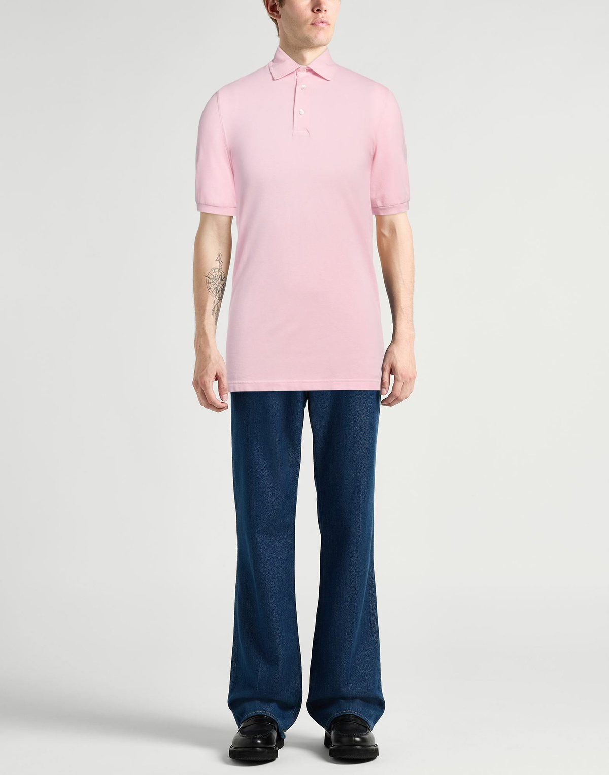 Fedeli Mens Polo shirt in Pink