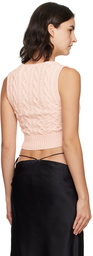 GUIZIO Pink Gemma Tank Top
