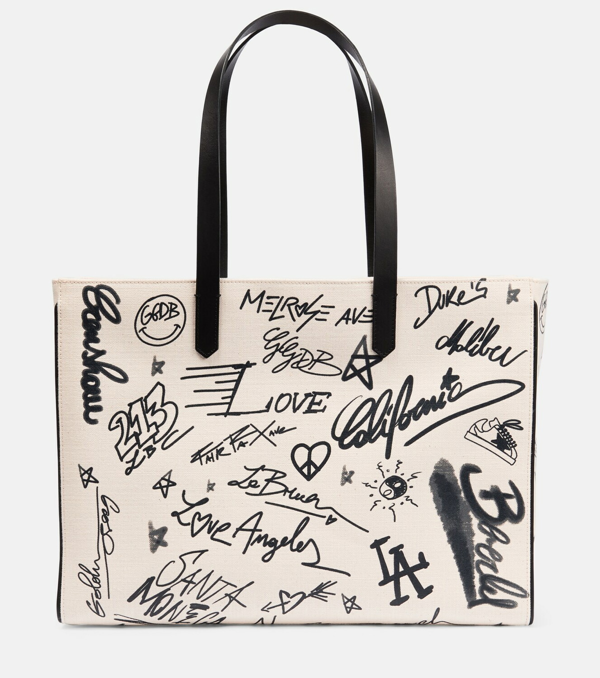 Golden Goose - California printed canvas tote