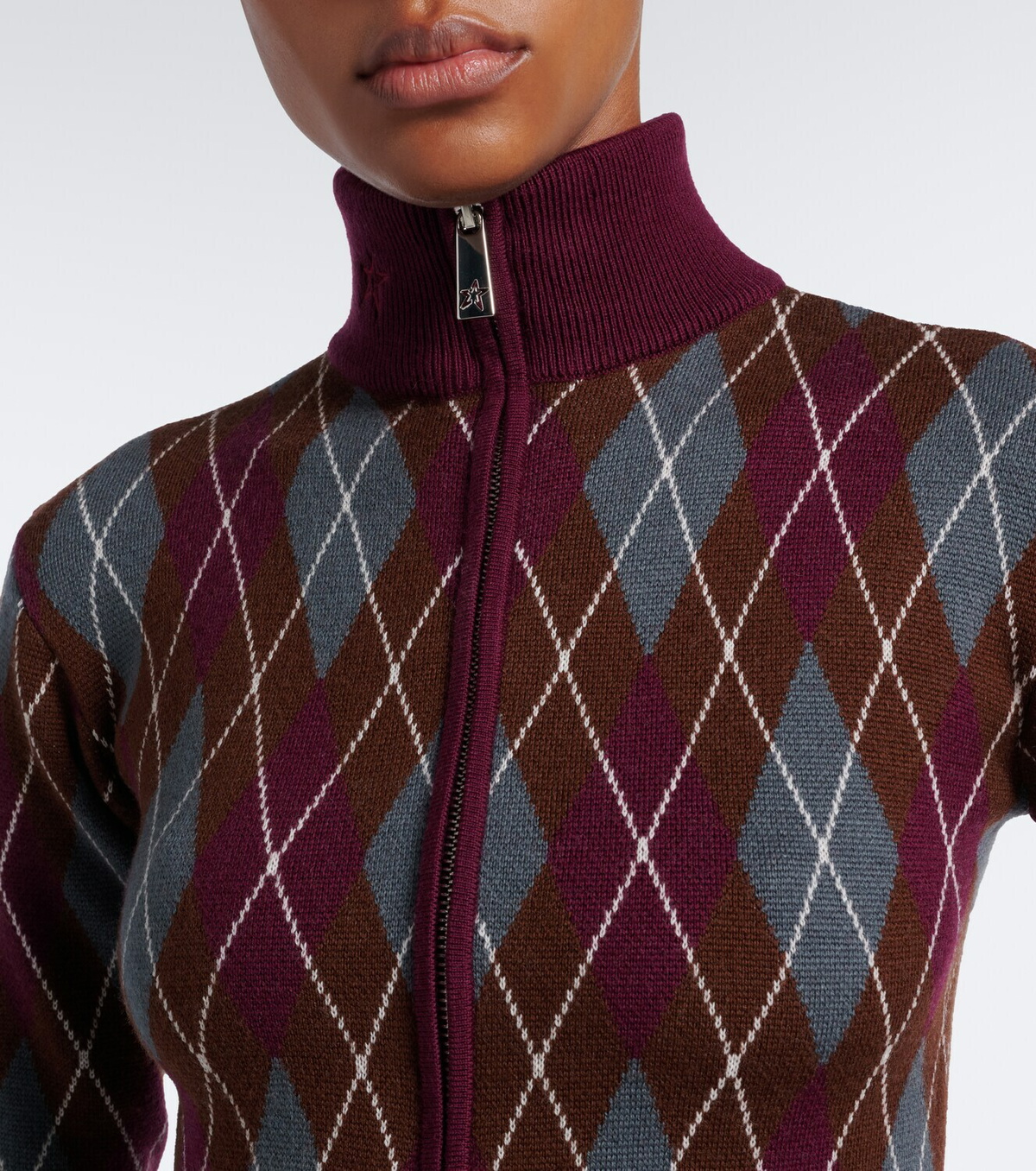 Perfect Moment Argyle wool bodysuit