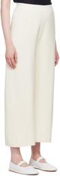 Lauren Manoogian Off-White Wide-Leg Lounge Pants