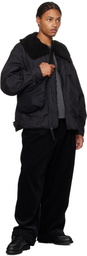 Engineered Garments Black Twill B3 Bomber Jacket