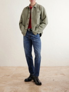 Nudie Jeans - Buddy Herringbone Organic Cotton-Twill Chore Jacket - Green