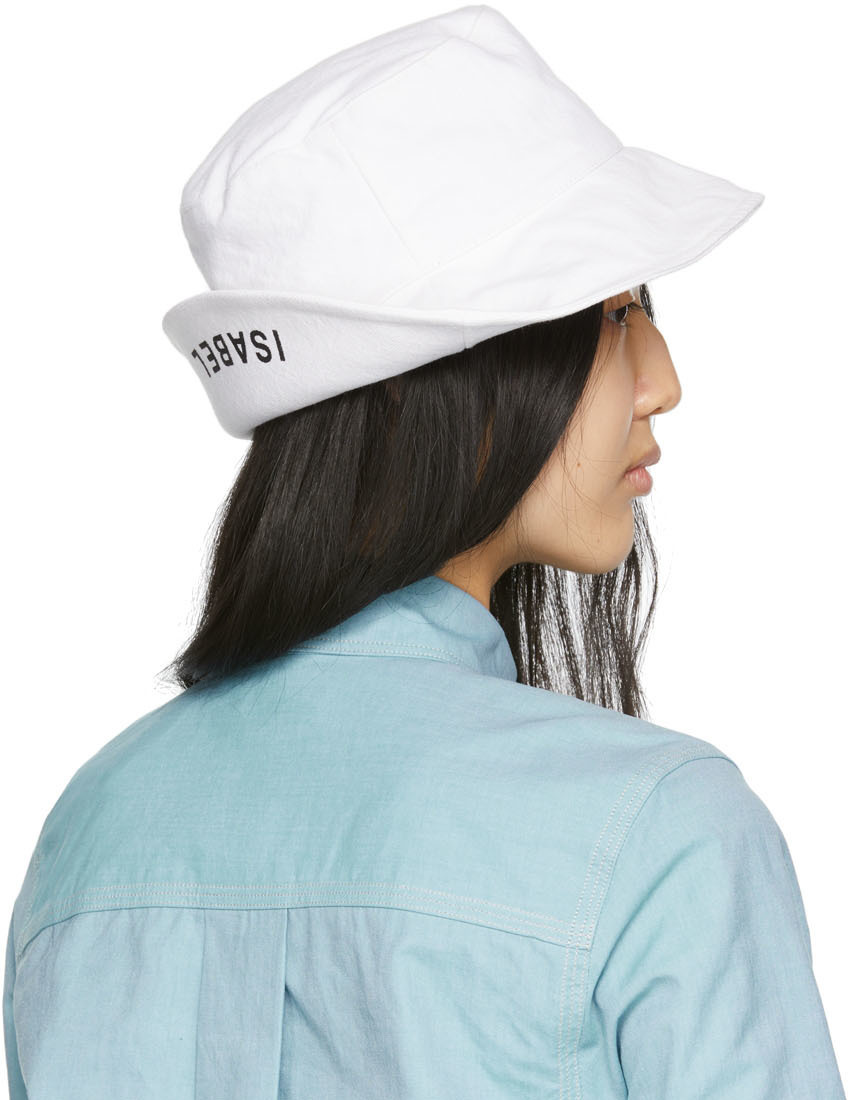 Isabel Marant White Denim Loiena Bucket Hat Isabel Marant display picture 2