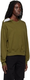 SPENCER BADU Khaki Side Zip Sweater