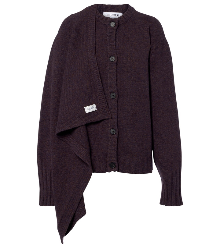 Photo: The Attico Scarf-detail wool and cashmere cardigan