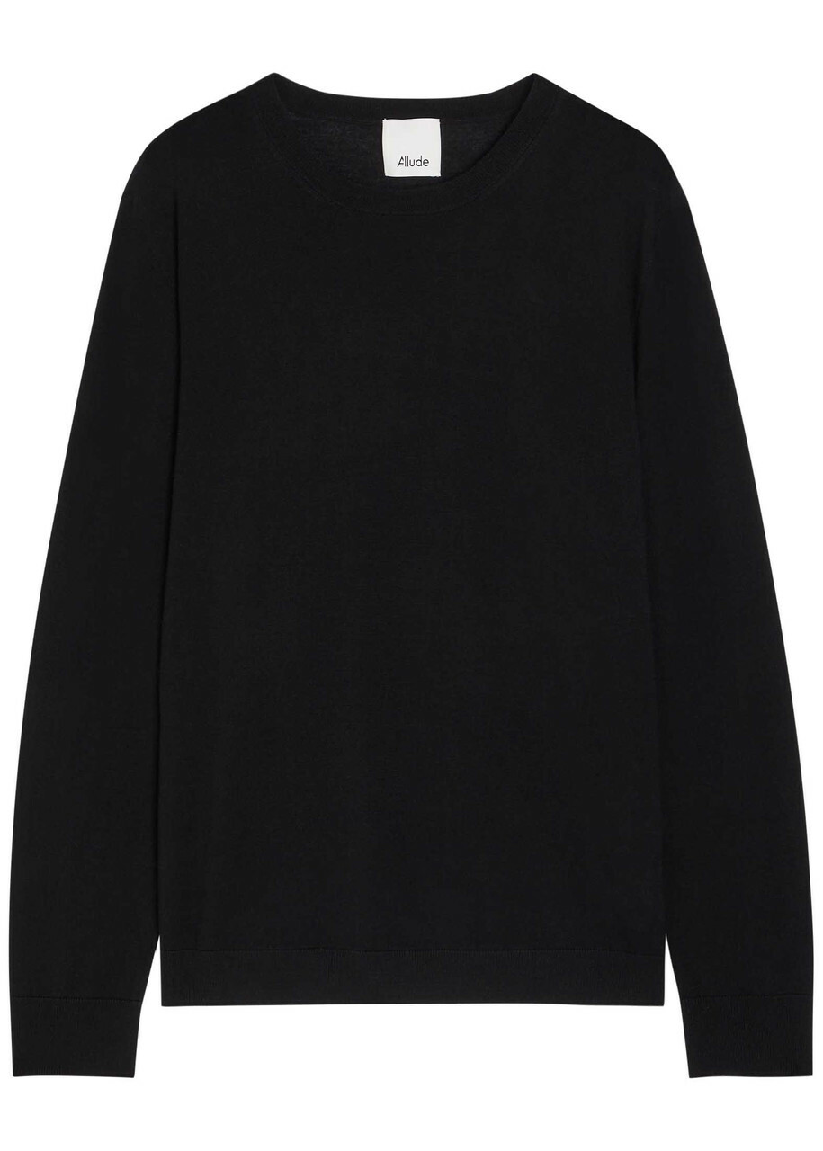 Allude Wool Jumper Black